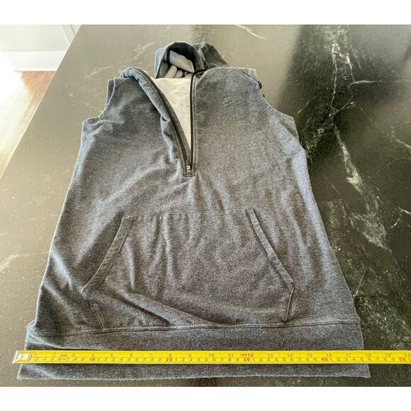 Nike  Dri-Fit Women's Obsessed gray pullover hoodie 1/2 zip sleeveless SM - Picture 7 of 10